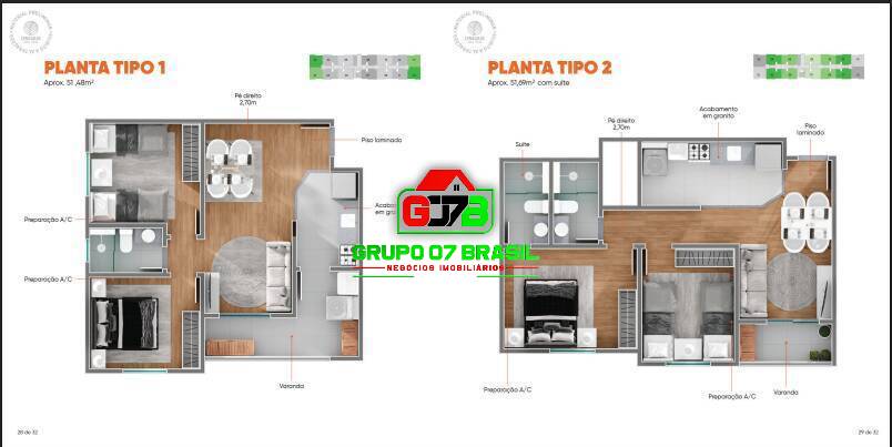 Apartamento, 2 quartos, 52 m² - Foto 11