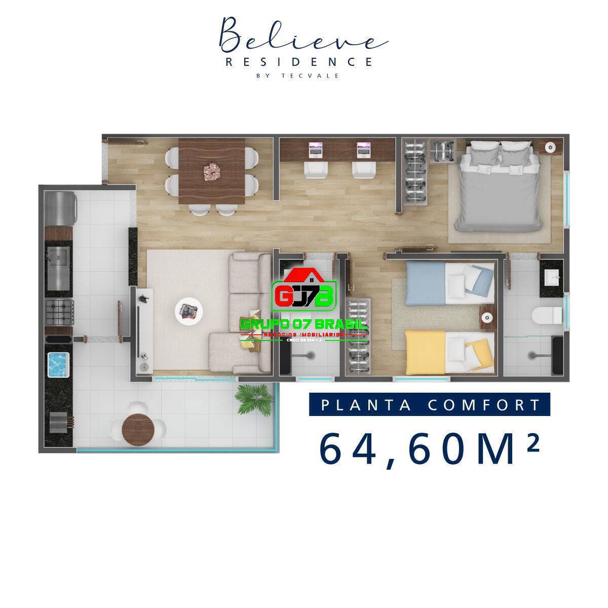 Apartamento, 2 quartos, 64 m² - Foto 16