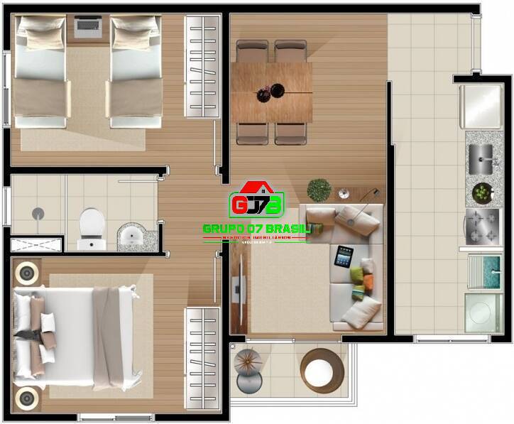 Apartamento, 2 quartos, 48 m² - Foto 21